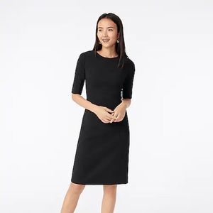 Elbow-sleeve sheath dress